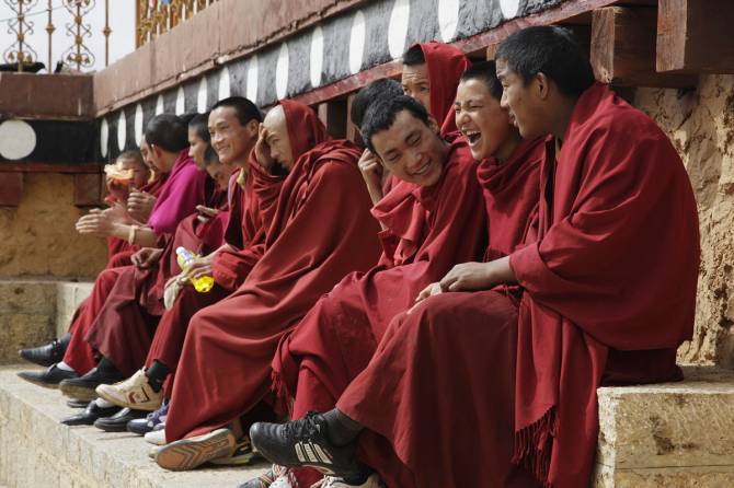 Как тибетские монахи шутят