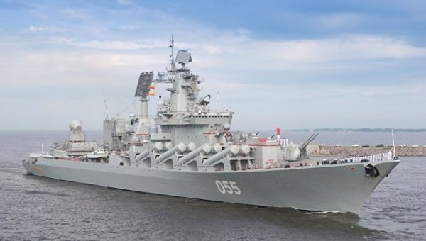 Корабли Севфлота с крейсером "Маршал Устинов" прибудут в Финский залив