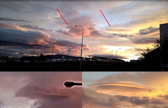 Огромный НЛО появился в небе над Рейкьявиком
