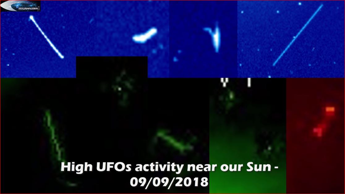 Высокая Активность НЛО возле нашего Солнца - 09/09/2018