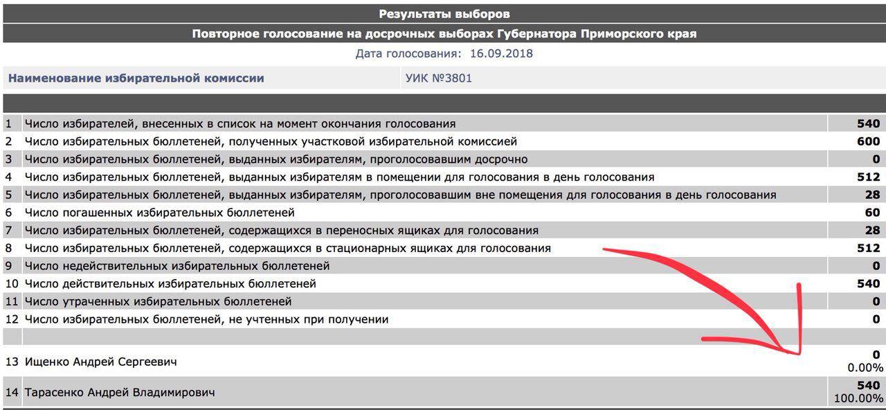 Как Единая Россия в Приморье фальсифицировала выборы. Часть II