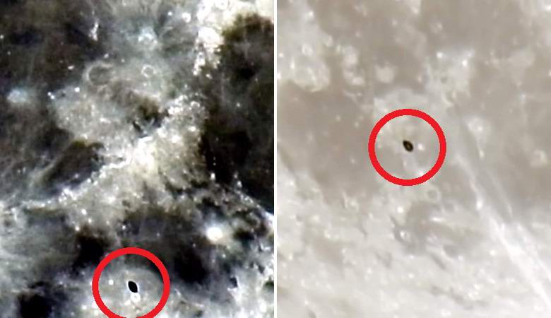 Астроном снял на видео пролетевшее возле Луны нечто похожее на звездолет