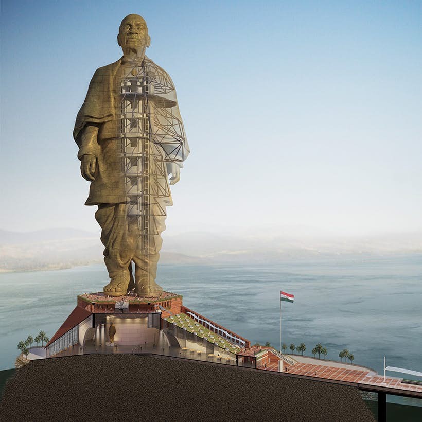 Самую высокую в мире статую вот-вот достроят. Оцените масштаб