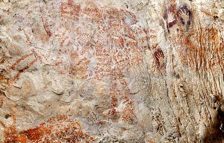 Найден наскальный рисунок, которому более 40 тысяч лет