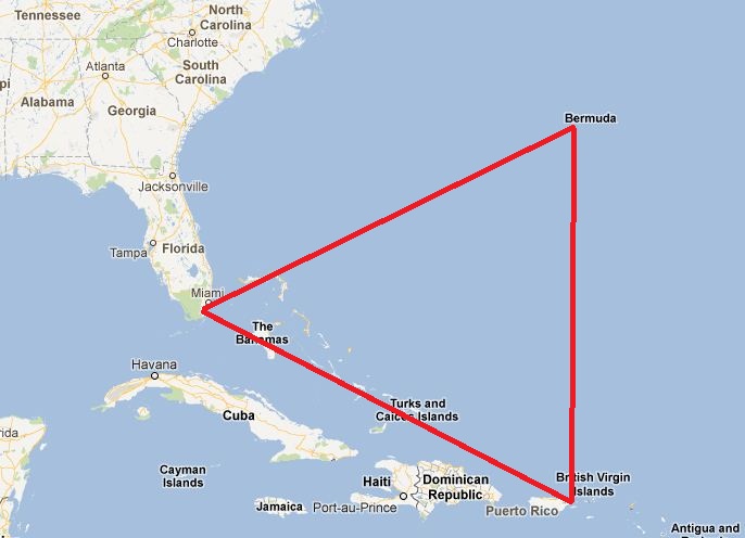 В Бермудском треугольнике обнаружен инопланетный корабль - затонувший НЛО размером с два футбольных поля
