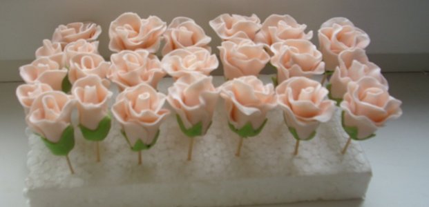 Розы из Белкового крема