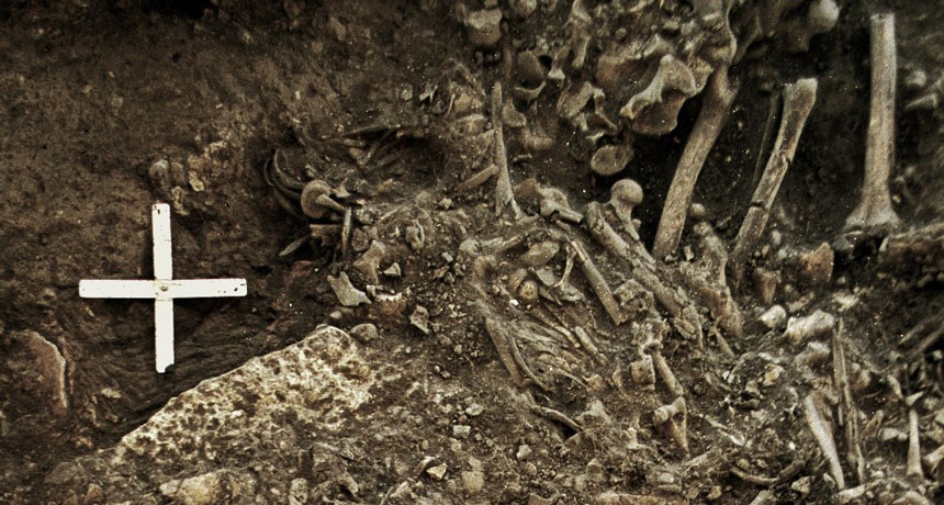 5000 - летняя братская могила  самые старые когда-либо найденные бактерии чумы