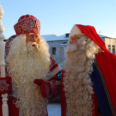 На российско-финской границе 20 декабря встретятся Дед Мороз и Йоулупукки
