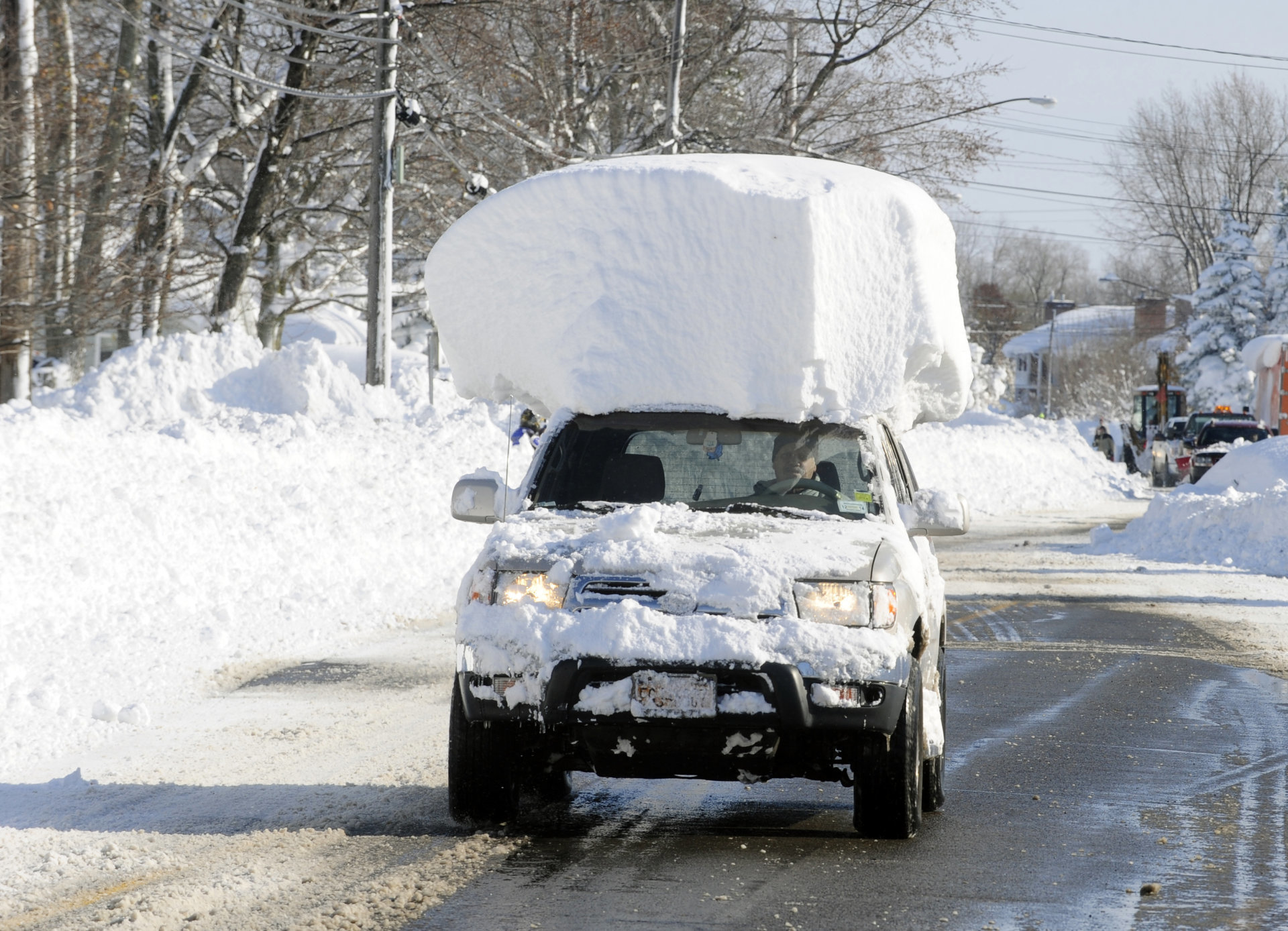 Как водители противостоят зиме (фото)