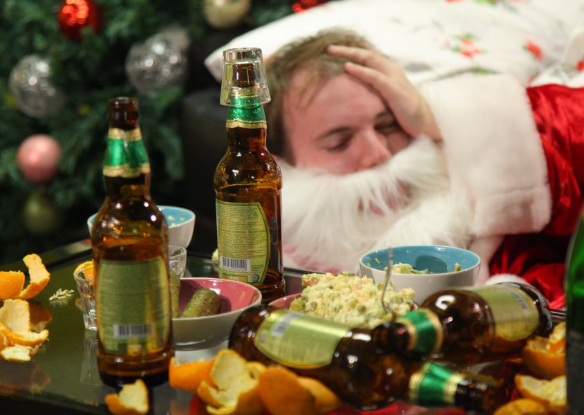 В новогодней схватке с алкоголем