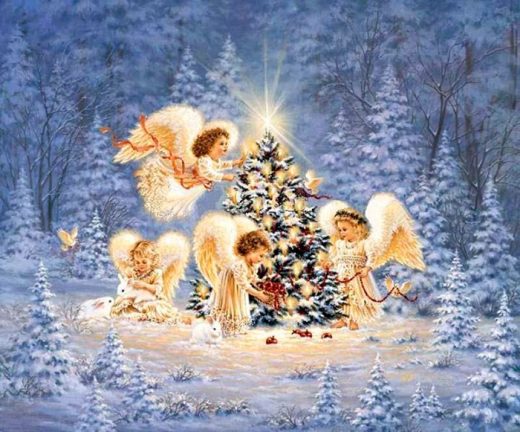 «А там – на небе, тоже суета и ангел поедает мандарины…» — новогоднее стихотворение Ирины Самариной