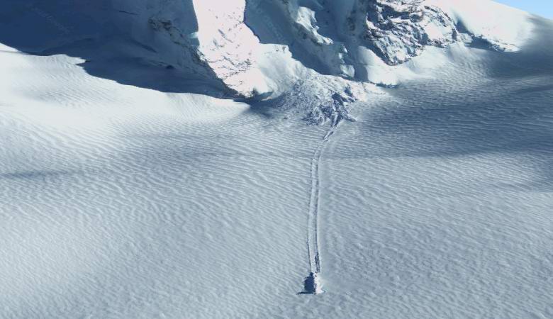 Загадочный след нашли в снегах Субантарктики