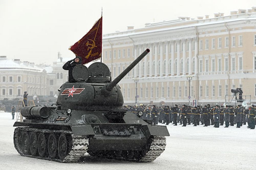 Парад в честь 75-летней годовщины снятия блокады Ленинграда