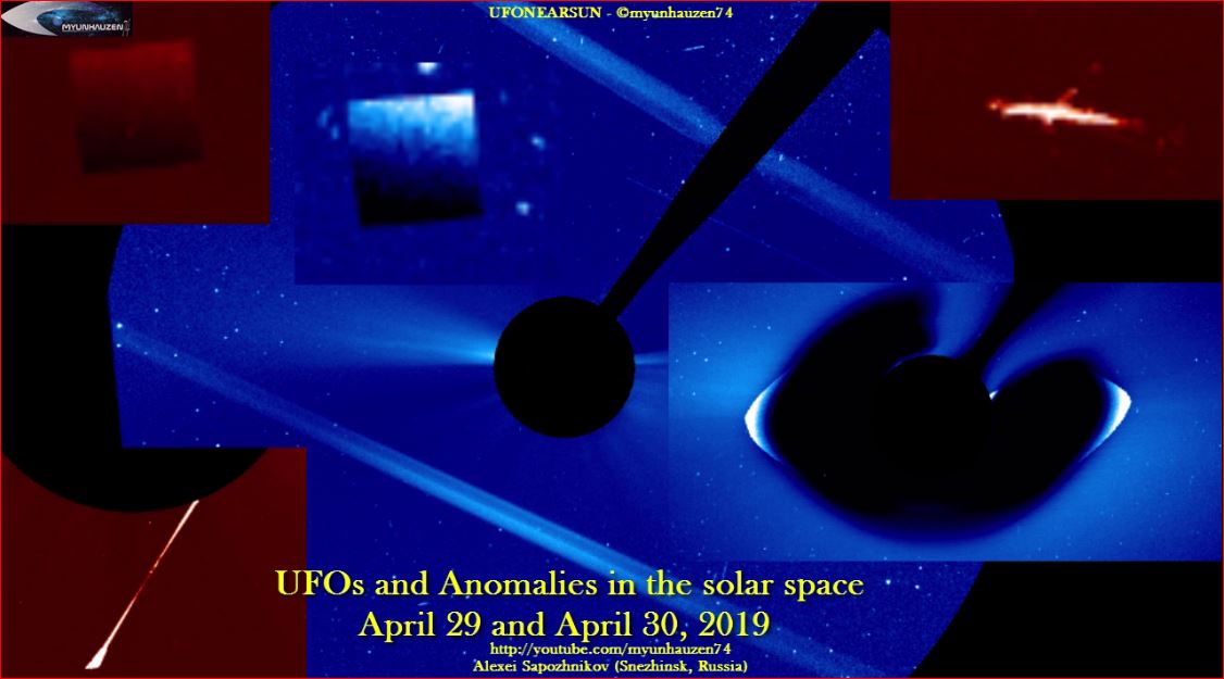 НЛО и Аномалии в околосолнечном пространстве 29 апреля и 30 апреля 2019