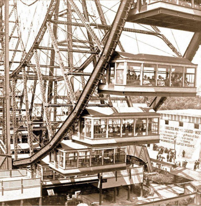 Суперколесо обозрения вместимостью до 2160 пассажиров, 1893 год