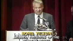 Ельцин впервые в США. Университет Хопкинса. 1989 год