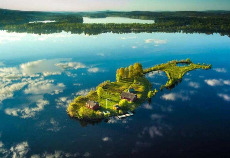 Красота четырех времен года на маленьком финском острове Долгий Камень