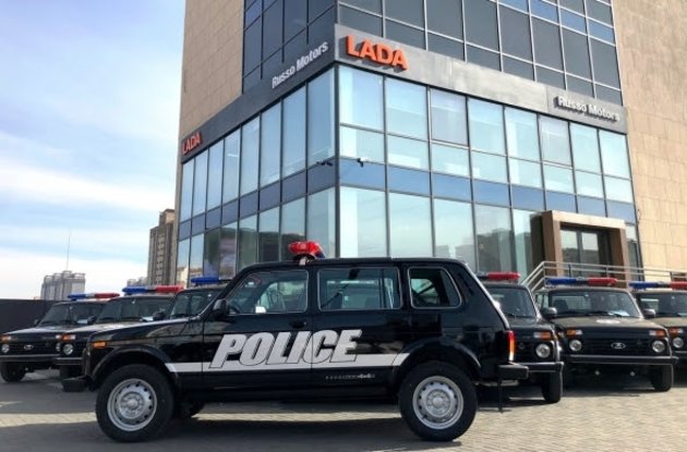 Lada 4x4 взяли на службу в полицию Монголии