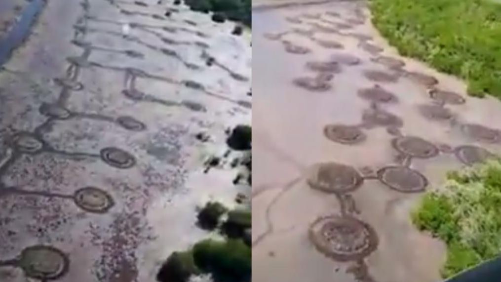 На мексиканском острове появились таинственные круги из грязи