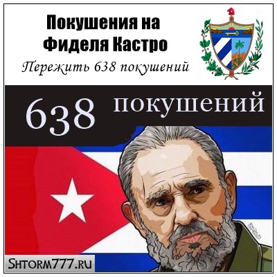 Покушения на Фиделя Кастро. Пережить 638 покушений