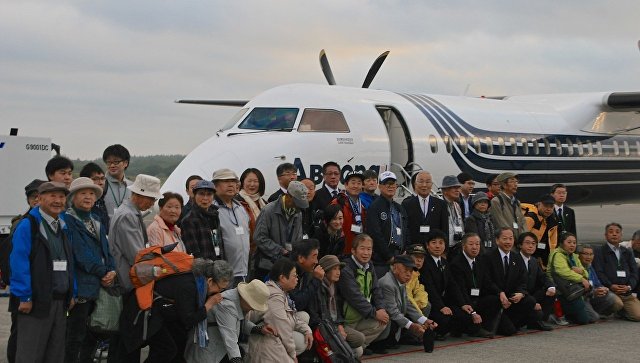 Первый чартерный рейс из Японии прибыл на южные Курилы